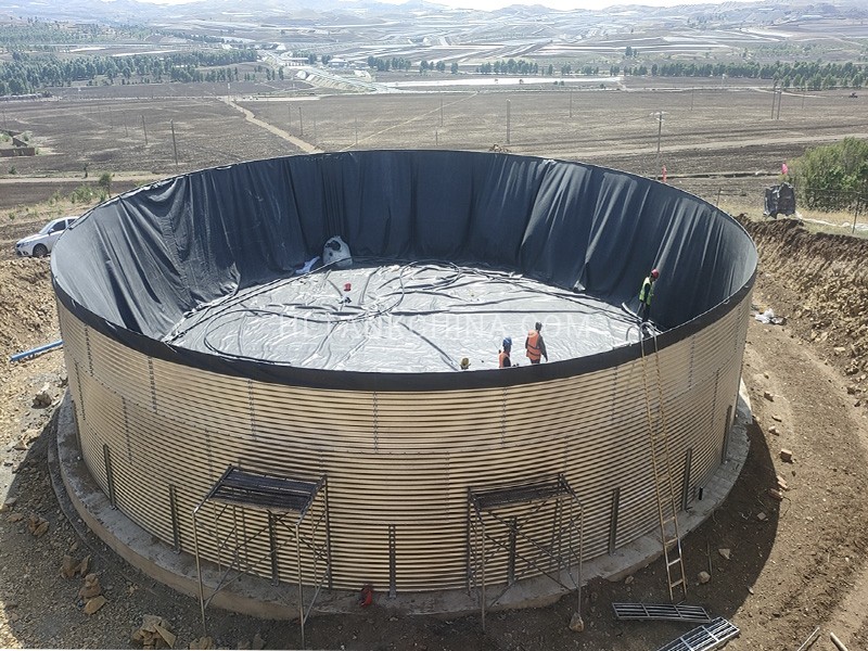 Zinc aluminium corrugated steel water tank