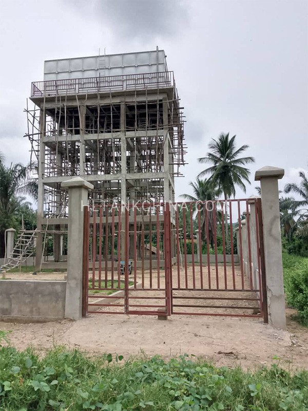 Elevated GRP water tank Elevated GRP water tank