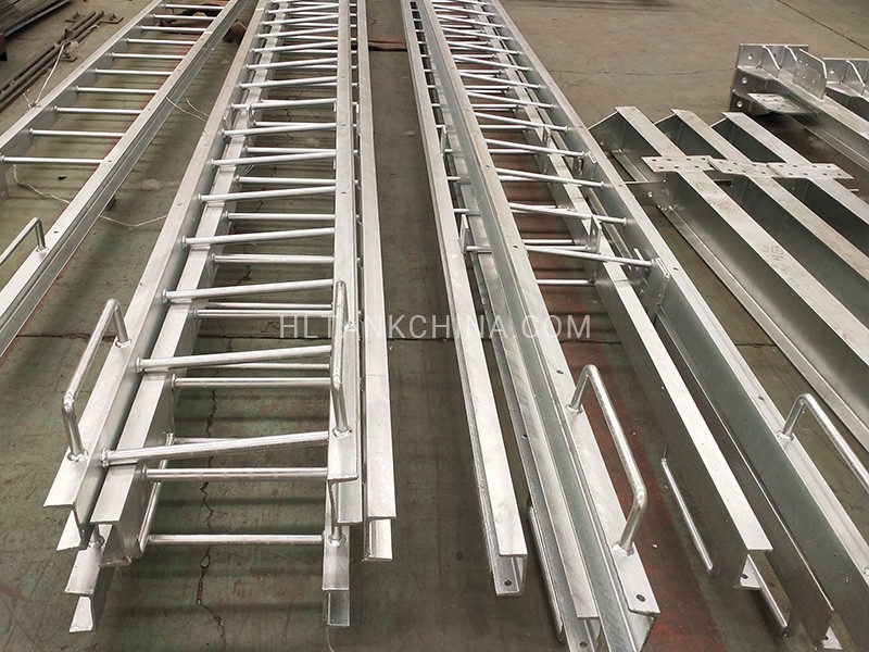 Elevated steel tower ladder Elevated steel tower ladder