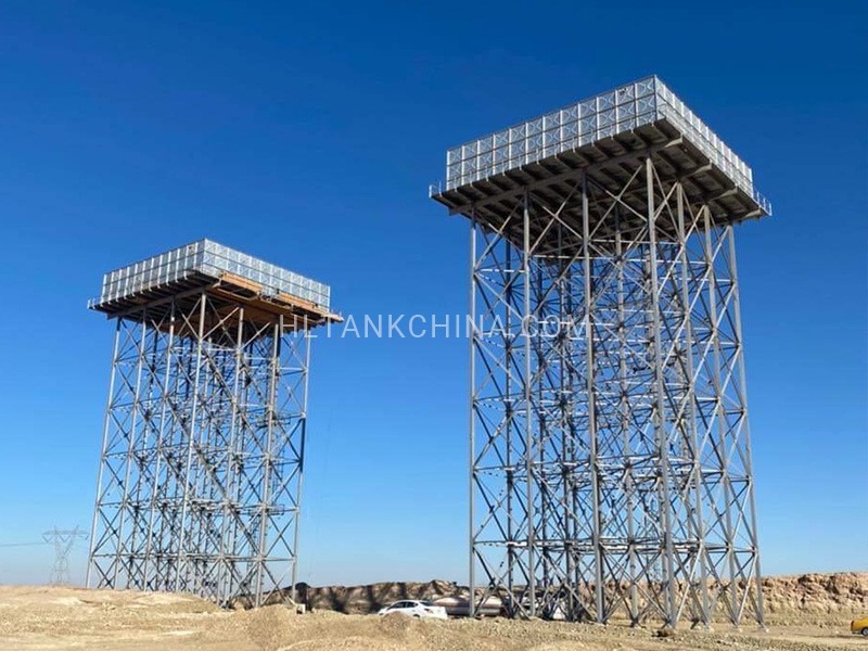 Elevated steel water tank(HDG tank)