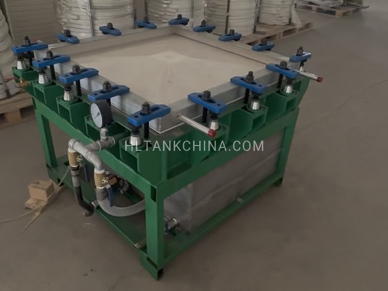 FRP water tank panel hydrostatic pressure testing