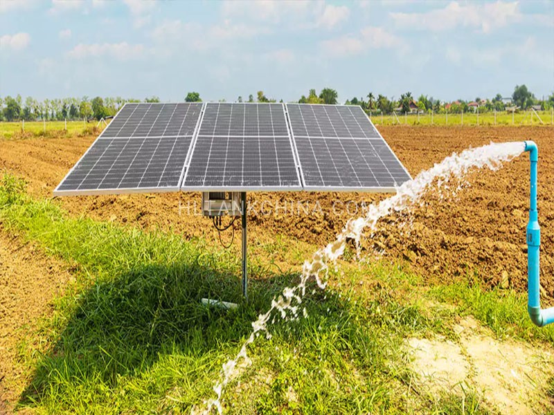 Solar panel working for watering Solar panel working for watering