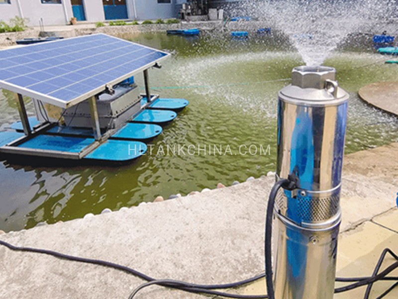 Solar pump running Solar pump running