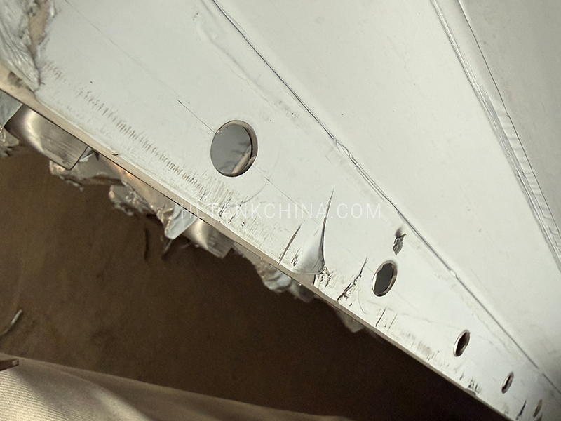 Stainless steel water tank two-sides filmed